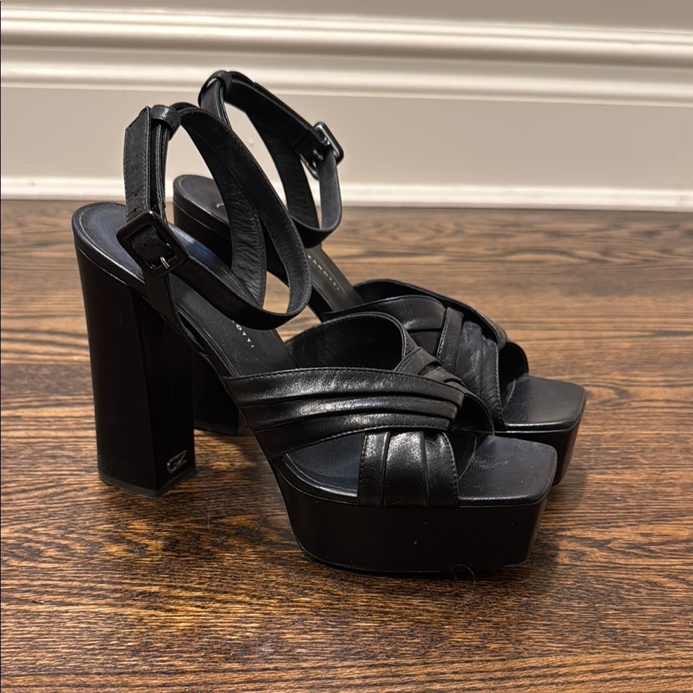 Giuseppe Zanotti Black Platform Sandals 40